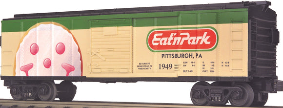 MTH O Gauge Model Trains 30-74055 Eat'n'Park Smiley Cookie Boxcar