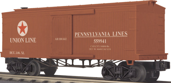 MTH O Gauge Model Trains 30-74139 Pennsylvania Lines 19th Century 34' Boxcar