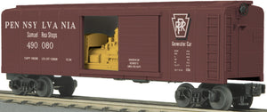 MTH O Gauge Model Trains 30-74155 PRR Rounded-Roof Boxcar w/Generator