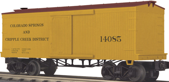 MTH O Gauge Model Trains 30-74165 CS&CC 34' 19th Century Boxcar