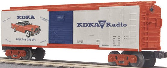 MTH O Gauge Model Trains 30-74350 KDKA Radio '50's Logo Boxcar