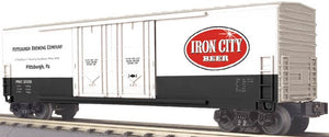 MTH O Gauge Model Trains 30-74404 Pittsburgh Brewing Co. 50' Double Plug Door Boxcar: Iron City Beer
