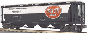 MTH O Gauge Model Trains 30-75195 Pittsburgh Brewing Co. 4-Bay Cylindrical Covered Hopper: Iron City Beer