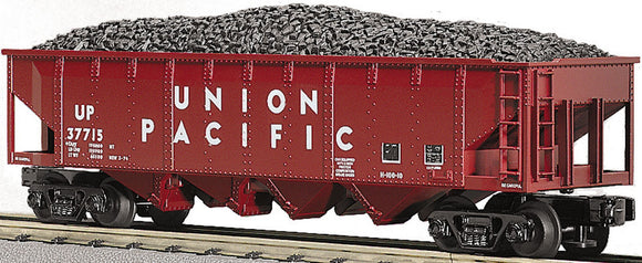 MTH O Gauge Model Trains 30-7538 Union Pacific Hopper w/Operating Coal Load