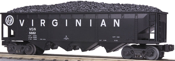 MTH O Gauge Model Trains 30-7551 Virginian Hopper w/Operating Coal Load