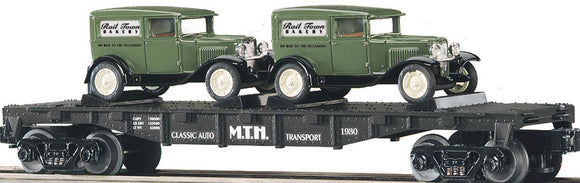 MTH O Gauge Model Trains 30-7671 MTH Transport w/2 1930 1/2 Ton Panel Vans