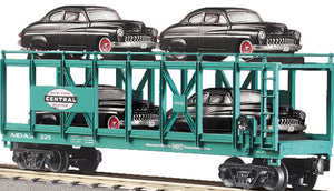 MTH O Gauge Model Trains 30-7682 NYC Auto Carrier Flatcar w/Ertl '49 Mercurys