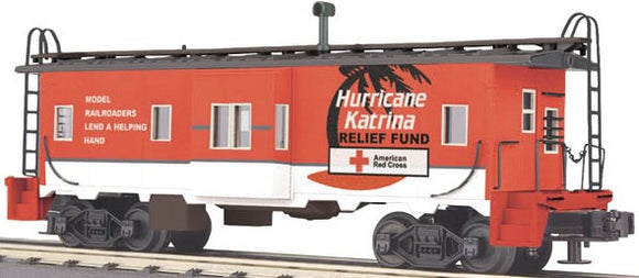 MTH O Gauge Model Trains 30-77109 Katrina Relief Fund Bay Window Caboose