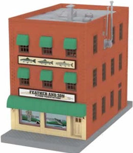 MTH O Gauge Model Trains 30-90017 Feather & Son's 3-Story Building