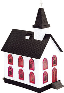 MTH O Gauge Model Trains 30-9057 #5 Country Church--White & Red