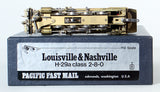 HO Brass Model Train - Pacific Fast Mail Louisville & Nashville 2-8-0 Class H-29a Consolidation - Unpainted