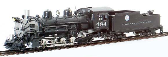 HOn3 Brass Model Trains - Sunset Models DRG&W Railroad 2-8-2 Class K-36 - Factory Painted