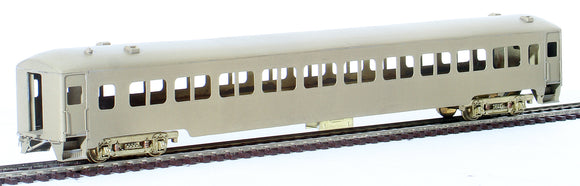 HO Brass Model Train - NJ Custom Brass New Haven 8200 Series Light Weight Coach - Unpainted