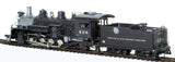 HOn3 Brass Model Trains - Westside Model Co. (D&RGW) Denver & Rio Grande Western 2-8-2 Class K-37 Steam Locomotive with snow plow - Custom Painted
