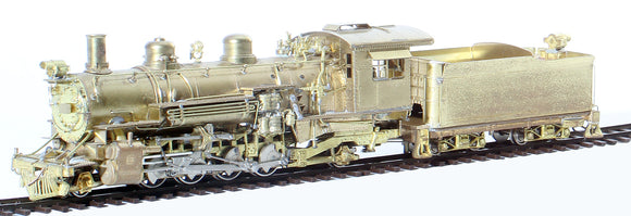 HOn3 Brass Model Trains - Westside Model Co. (D&RGW) Denver & Rio Grande Western 2-8-2 Class K-37 Steam Locomotive - Unpainted