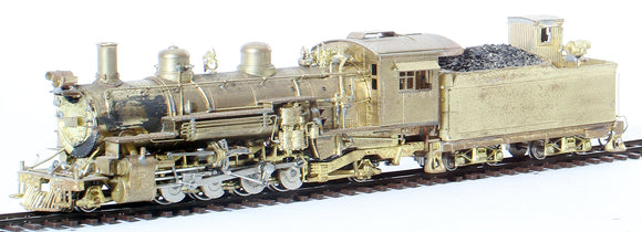 HOn3 Brass Model Trains - Westside Model Co. (D&RGW) Denver & Rio Grande Western 2-8-2 Class K-37 Steam Locomotive - Unpainted