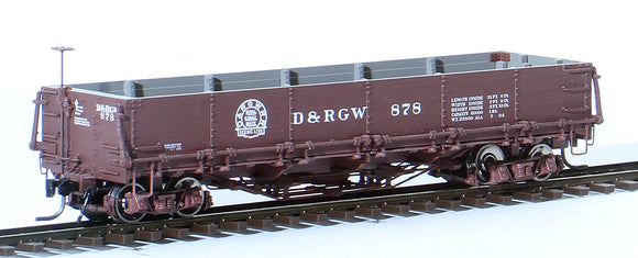 HOn3 Model Trains - Blackstone Models D&RGW #B340566 Drop Bottom Gondola