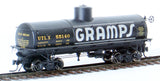 HOn3 Model Trains - Blackstone Models D&RGW #55227 HOn3 Denver & Rio Grande Western Gramps frameless tank car
