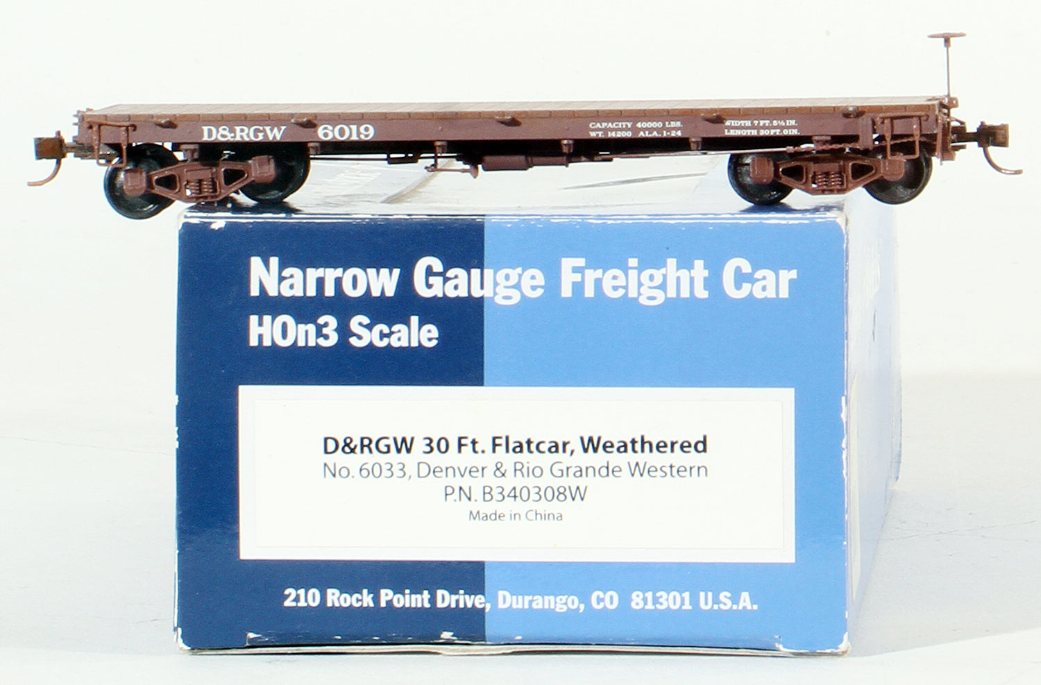 HOn3 Model Trains - Blackstone Models D&RGW HOn3 Denver & Rio