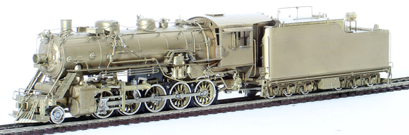 HO Brass Model Train - Hallmark Models Sante Fe 2-10-0 Steam Locomotive Class #2565 - Unpainted