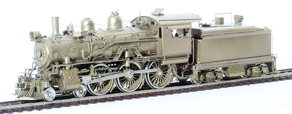 HO Brass Model Train - Hallmark Models Sante Fe Railroad 4-6-0 Class #468 - Unpainted