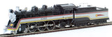 HO brass Model Trains - Hallmark Models Santa Fe 4-6-2 Valley Flyer Steam Locomotive - Painted