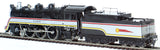 HO brass Model Trains - Hallmark Models Santa Fe 4-6-2 Valley Flyer Steam Locomotive - Painted