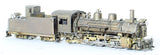 HOn3 Brass Model Train - PFM Pacific Fast Mail Denver & Rio Grande Western 2-8-2 K-28 Locomotive - Custom Unpainted