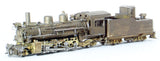 HOn3 Brass Model Train - PFM Pacific Fast Mail Denver & Rio Grande Western 2-8-2 K-28 Locomotive - Custom Unpainted