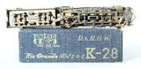 HOn3 Brass Model Train - PFM Pacific Fast Mail Denver & Rio Grande Western 2-8-2 K-28 Locomotive - Custom Unpainted