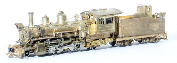HOn3 Brass Model Train - PFM Pacific Fast Mail Denver & Rio Grande Western 2-8-2 K-27 Locomotive - Custom Painted (Copy)