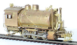 HO Brass Model Trains - Santa Fe 0-6-0T 'Fireless Cooker' Steam Locomotive & Tender #2299 - Unpainted
