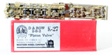 HOn3 Brass Model Trains - Westside Model Co. Denver & Rio Grande Western (D&RGW) 2-8-2 Class K-27 Steam Locomotive - Unpainted