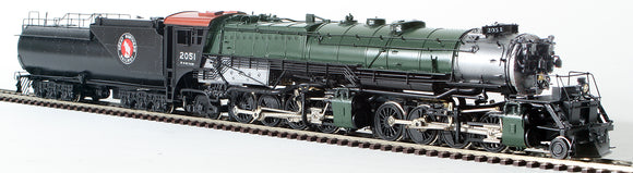 HO Brass Model Train - Tenshodo Great Northern 2-8-8-2 Class R-2 #2051 Custom Painted Full Glacier Park