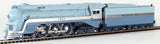 HO Brass Model Trains - Hallmark Super Crown ATSF Santa Fe  4-6-4 Streamlined Blue Goose Steam Locomotive & Tender