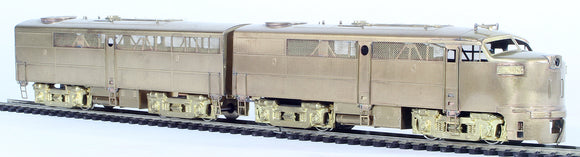 HO Brass Model Trains - Alco Brass Models A and B Diesel Locomotive Set Class FA-1 - Unpainted