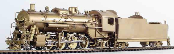 HO Brass Model Trains - Alco Models Illinois Central 2-8-2 Mikado with Elesco - Unpainted Hard To Find Model