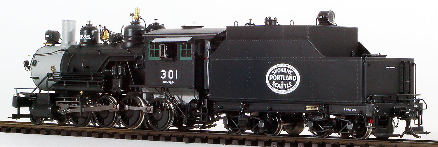 ロングアイランド鉄道　キャメルバック2-8-0 蒸気機関車　真鍮製【HOゲージ】 HO Brass Model Train - North Bank Line Spokane, Portland